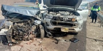 Tres heridos deja accidente vehicular en la vía Cerro Verde