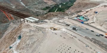 GORE Arequipa inicia trabajos de excavación en empalme del puente Virgen de Chapi con la autopista Arequipa–La Joya